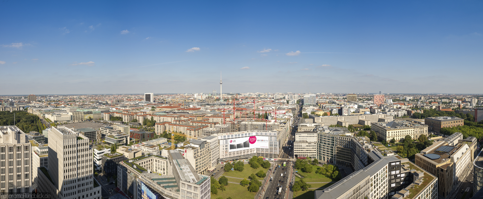   Panoramablick vom Kollhoff-Tower | Potsdamer Platz | Berlin