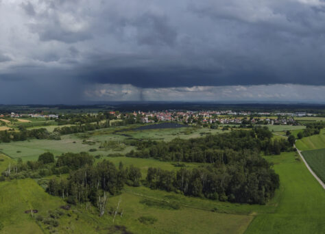 Regengüsse hinter Altshausen