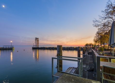 Abenddämmerung in Friedrichshafen