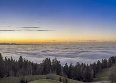 Bodensee im Wolkenmeer