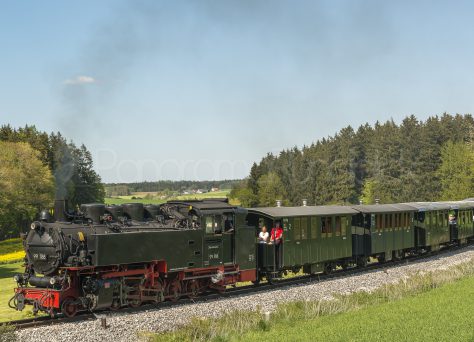 Die Lok Berta auf der Strecke Ochsenhausen-Warthausen