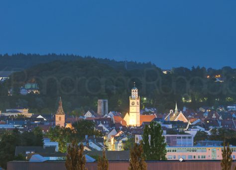 Historische Altstadt Ravensburg und die Leuchttürme
