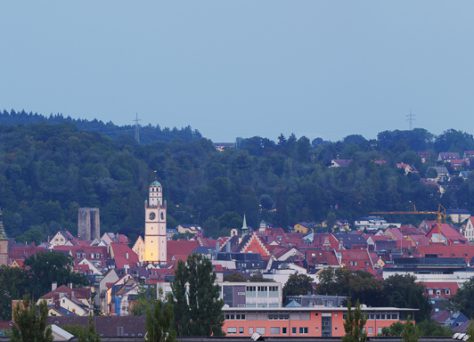 Historische Altstadt Ravensburg zur blauen Stunde