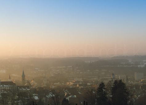 Ravensburg im Abenddunst, Oberschwaben