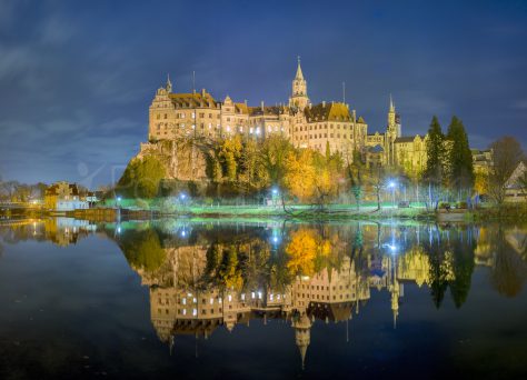 Schloss Sigmaringen zur blauen Stunde