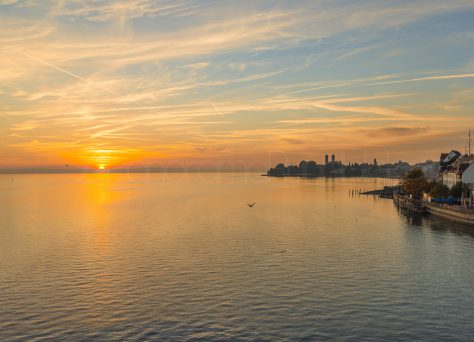 Sonnenuntergang in Friedrichshafen